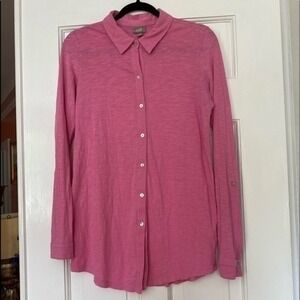 J. Jill Pink Jersey Cotton Long Sleeve  XS